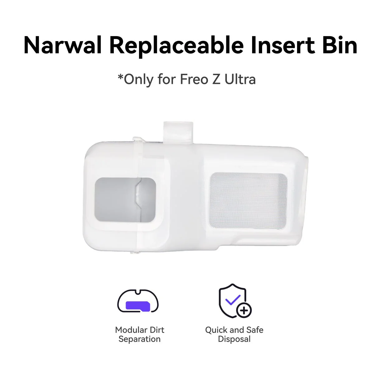 Replaceable Insert Bin for Flow/Freo Z Ultra/Freo Z10/Freo Z10 Ultra/Freo X10 Pro